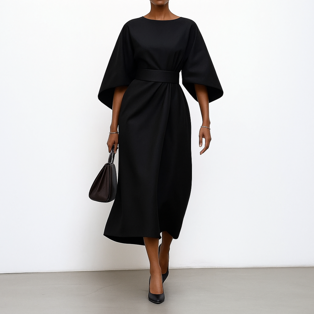 Eldra™ | Batwing Sleeve Maxi Dress
