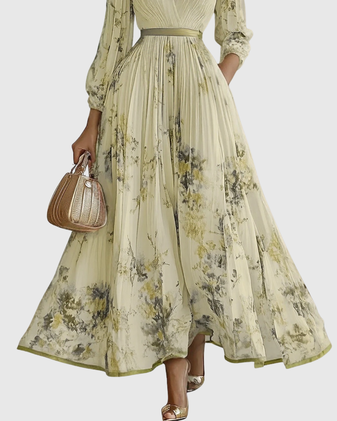 Siena™ | Elegant Pleated Maxi Dress