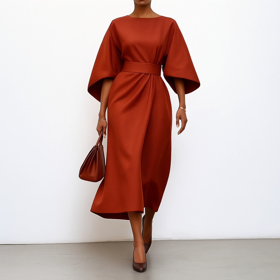 Eldra™ | Batwing Sleeve Maxi Dress