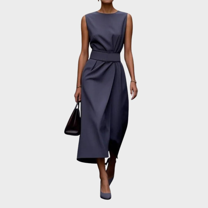 Aubrielle™ | Elegant Round-Neck Dress