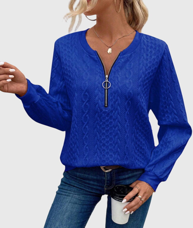 Nora™ | Trui met Rits