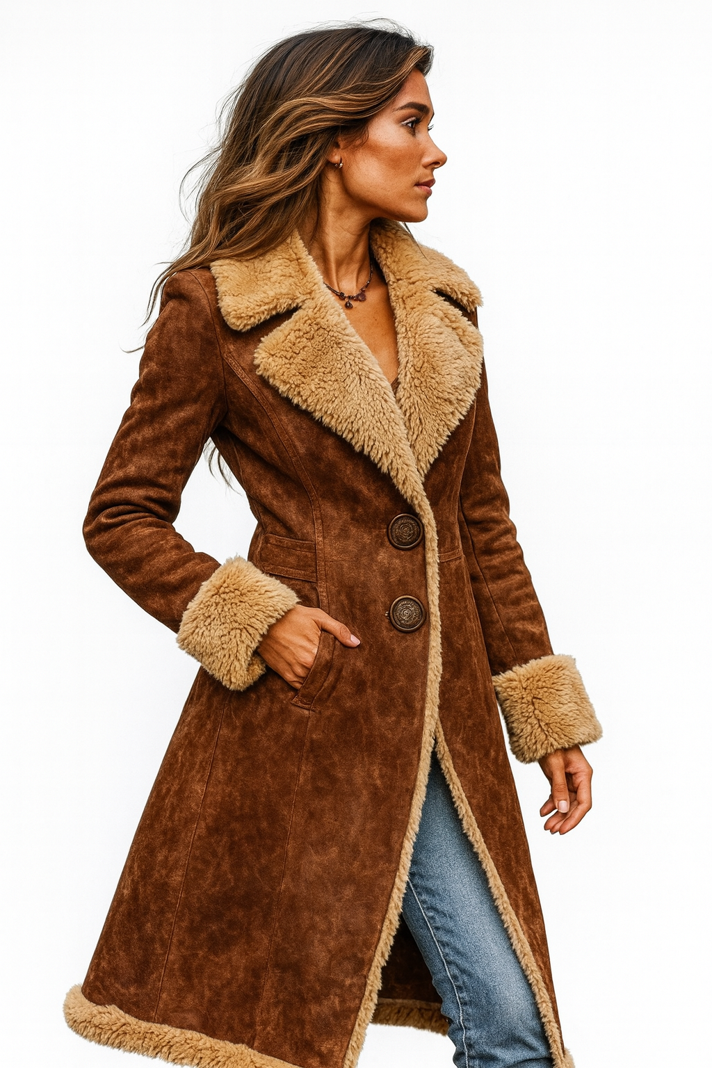 Izzie | Vintage Inspired Long Coat
