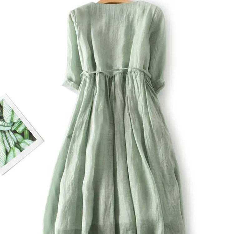 Chantal | Linen Maxi Dress