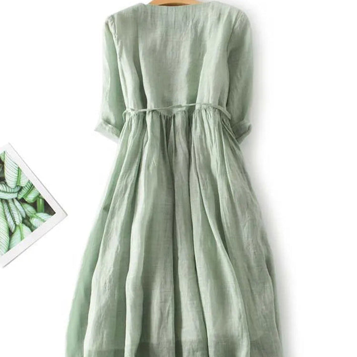 Chantal | Linen Maxi Dress