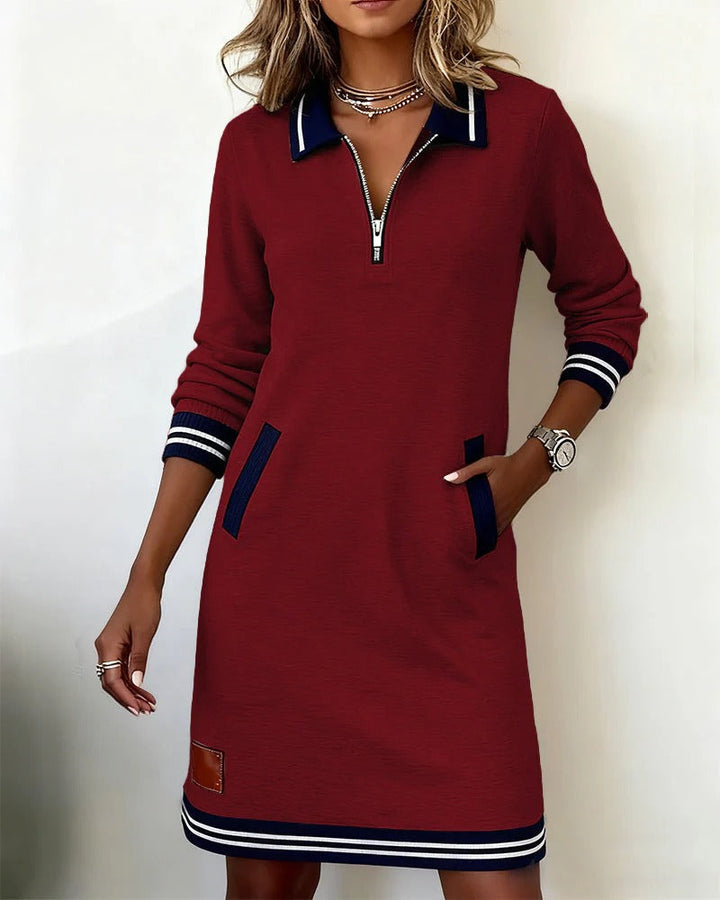 Bella | Chic Long Sleeve Cotton Dress