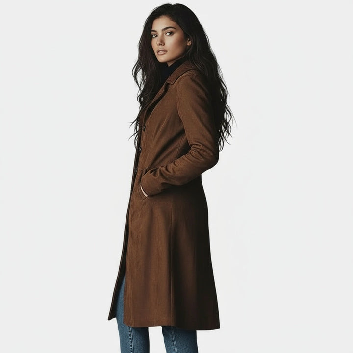 Julia | Long Suede Coat